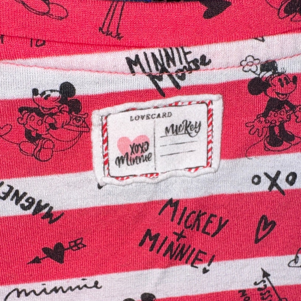 Disney Parks- Women’s Re and White Striped Graphic T-Shirt Size Medium - Picture 11 of 14